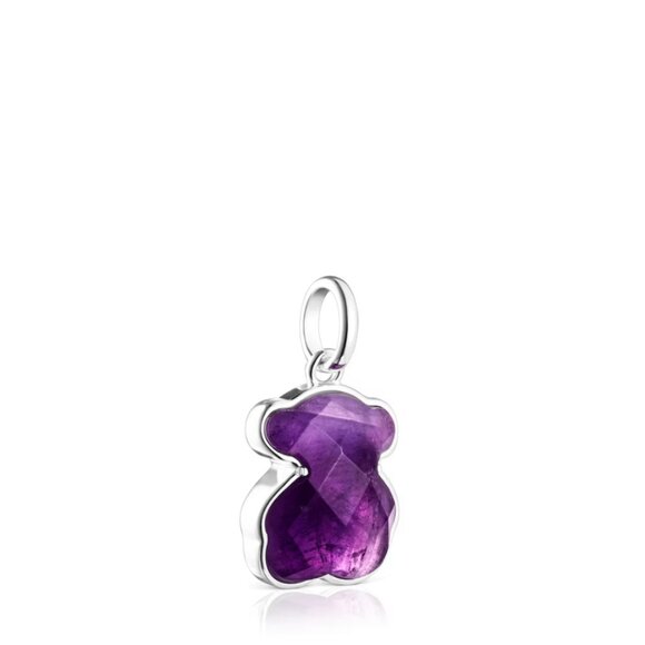 Tous Silver and Amethyst Icon Color Pendant - Picture 2 of 6